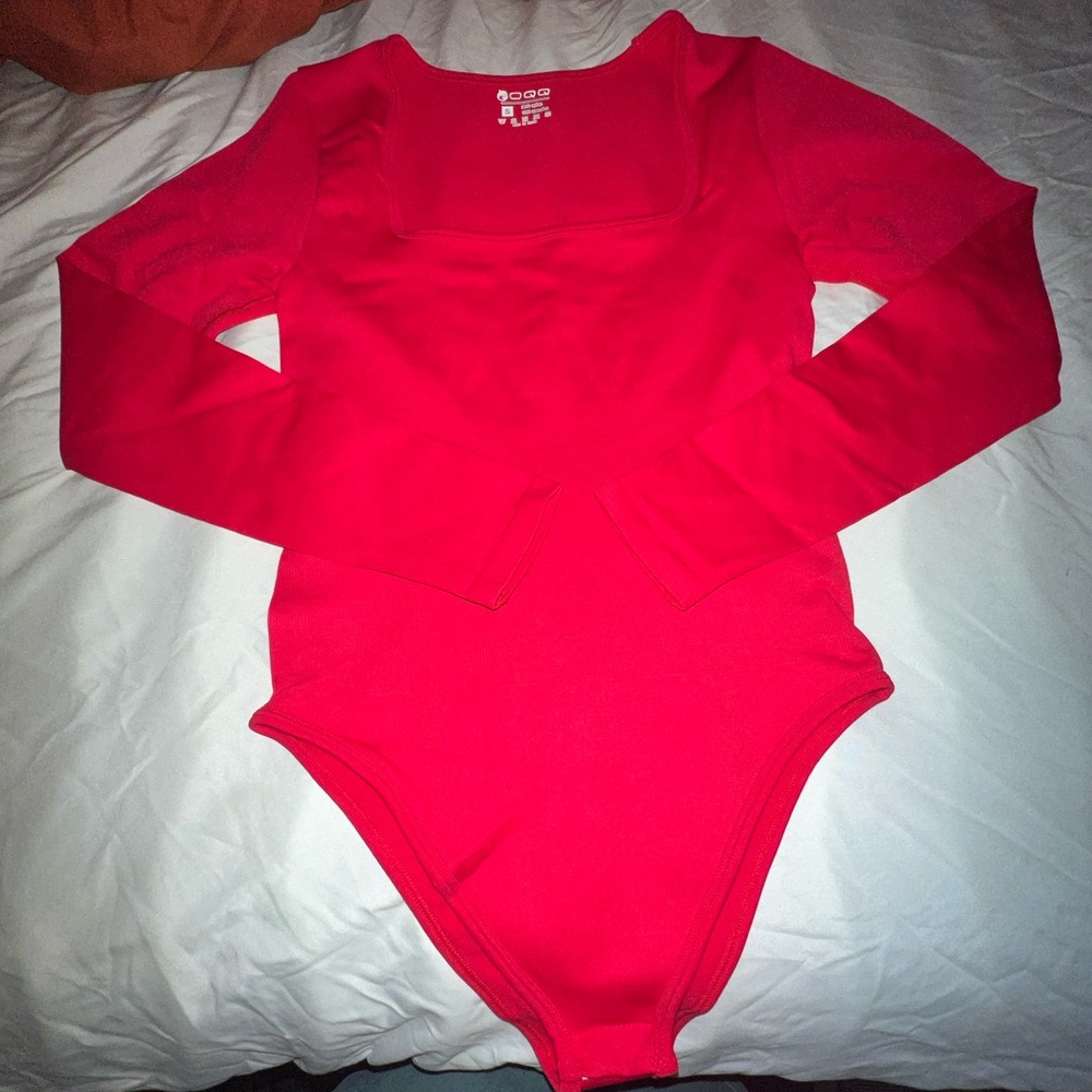 Red bodysuit